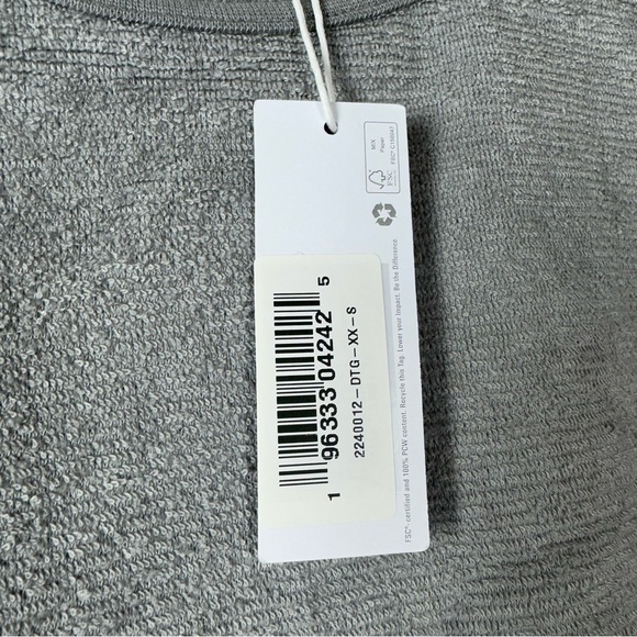 Outerknown Sweater Pullover Hightide Crew Neck Sweatshirt Heather Grey Terry Top - Picture 6 of 8